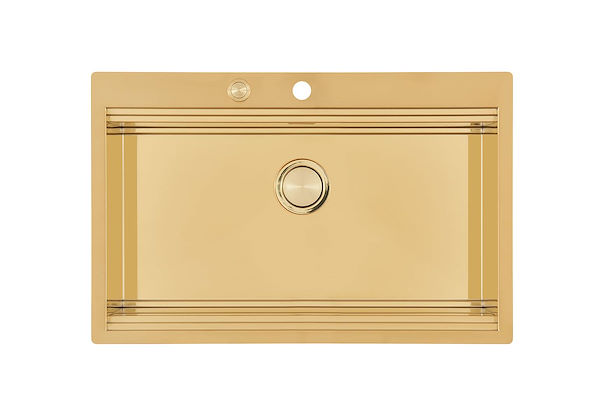 Spülbecken Milanello Gold Workstation, Edelstahlspülen