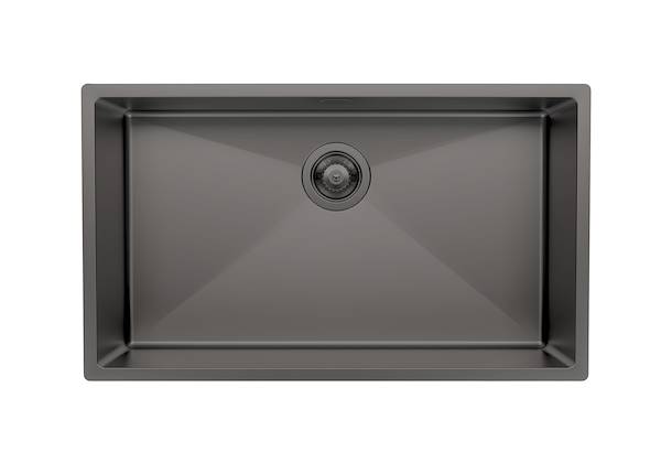 Spülbecken Quadra R12 Gun Metal Fumè, Edelstahlspülen