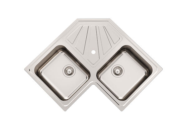 Eckspüle, Edelstahlspülen