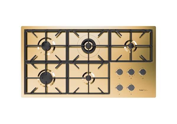 Kochfeld Foster Milano PVD Gold, Gaskochfelder