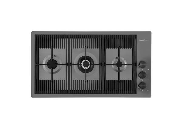 Kochfeld Milanello Gun Metal, Gaskochfelder