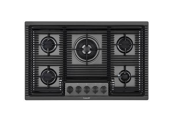 Kochfeld Milanello Gun Metal 5F, Gaskochfelder
