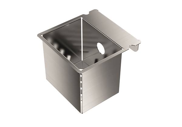 Perforierte Edelstahlwanne, Zubehör und Ergänzungen