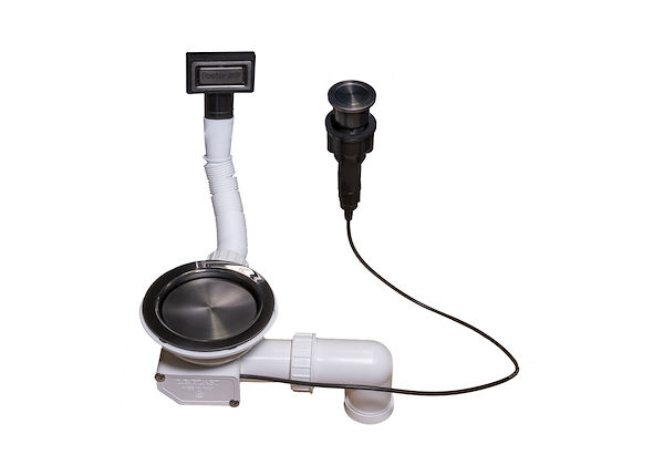 Automatischer Abfluss Space Push Gun Metal - PO, Zubehör und Ergänzungen