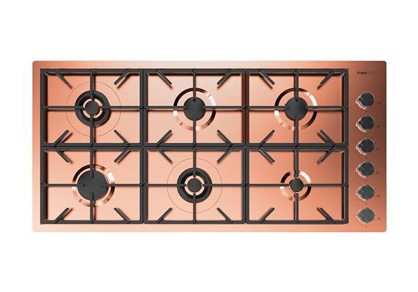 Kochfeld Foster Milano PVD Copper, Gaskochfelder
