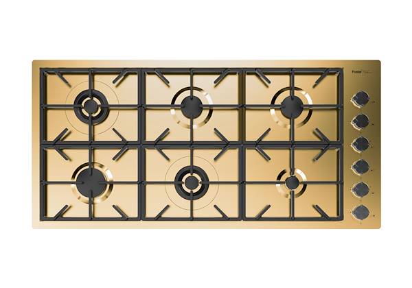 Kochfeld Foster Milano PVD Gold, Gaskochfelder
