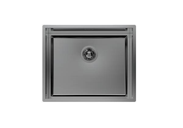 Spülbecken Quadra EVO Gun Metal, Edelstahlspülen