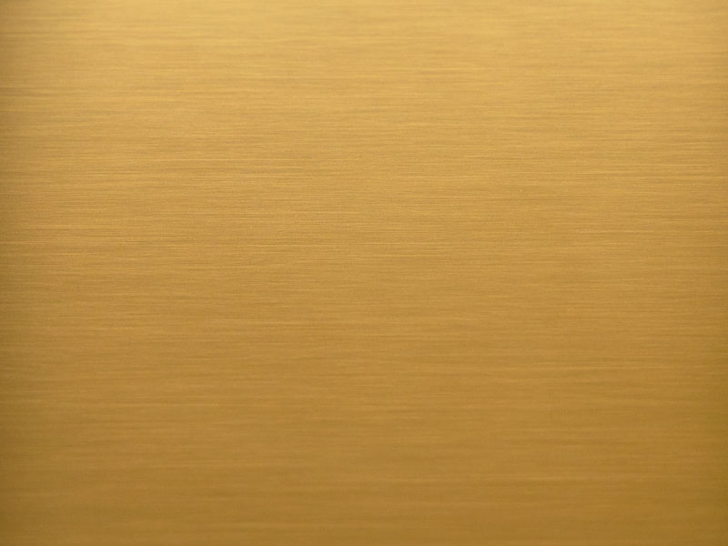 Die Farben des Stahls, Gold, Oberflächen, die die Küche verschönern