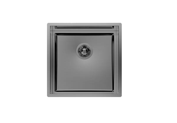 Spülbecken Quadra EVO Gun Metal, Edelstahlspülen