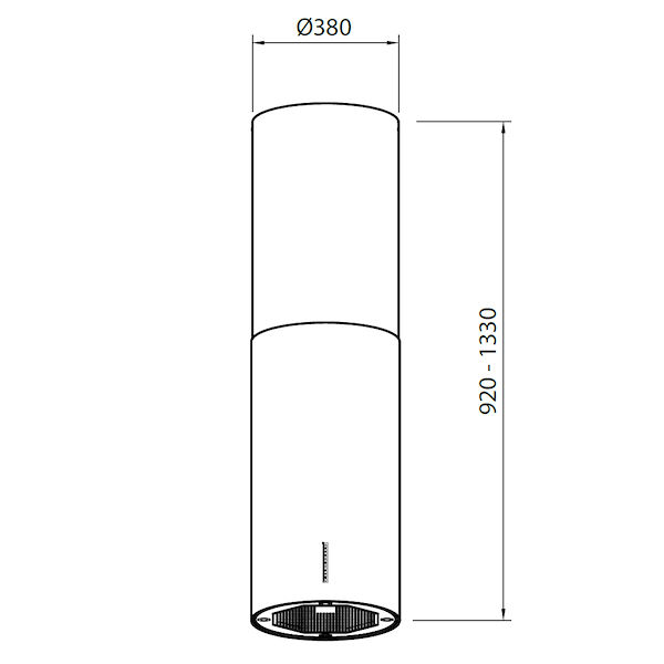 Dunstabzugshaube Cilindro island