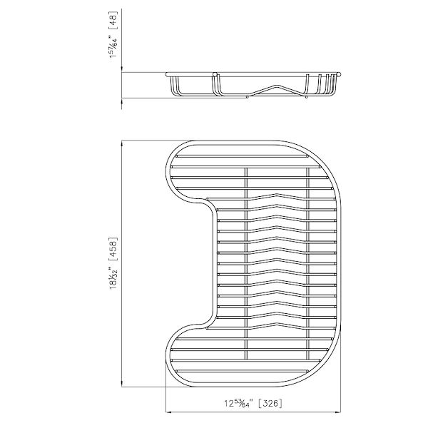 Tellerständer aus Edelstahl
