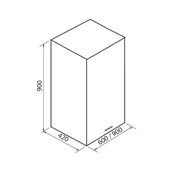 Dunstabzugshaube Q Edelstahl Wall