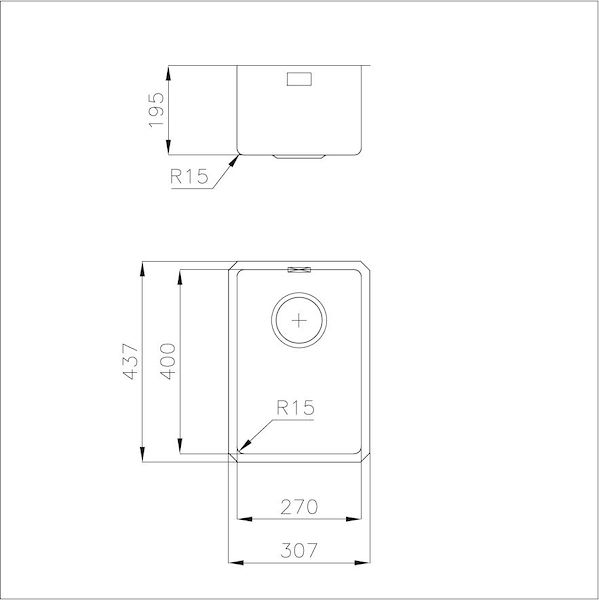 Spülbecken KE - R15