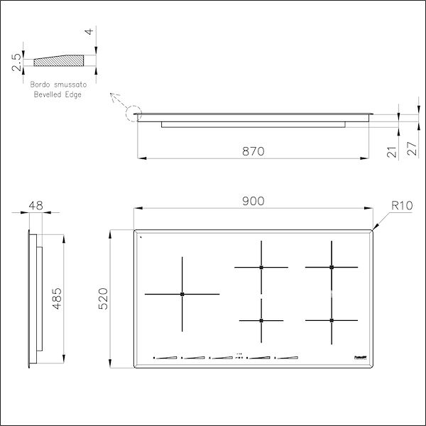 Kochfeld S4000 Induction Bridge