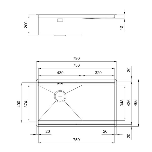 Spülbecken Milanello Workstation
