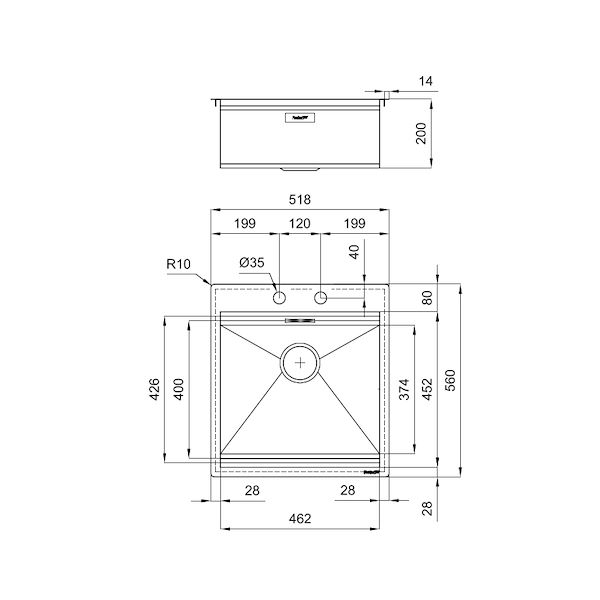 Spülbecken Foster Milano