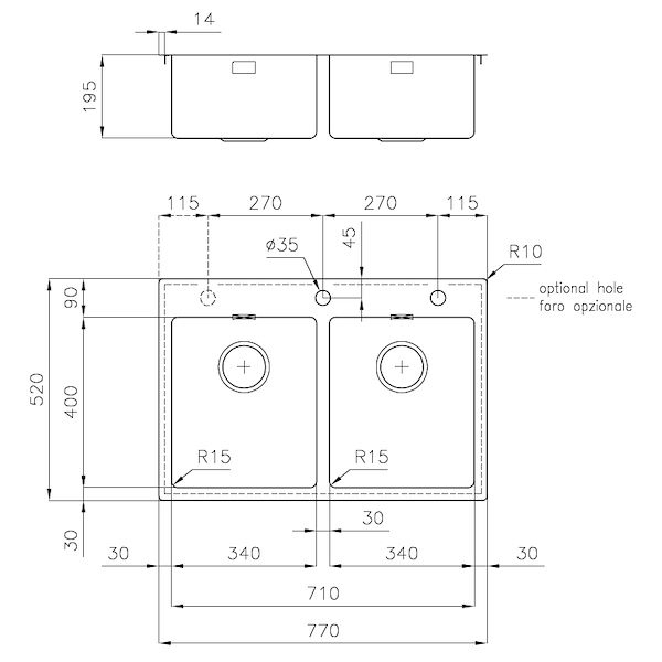 Spülbecken KE Vintage