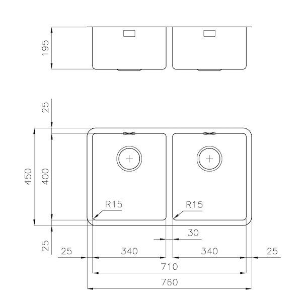 Spülbecken KE - R15
