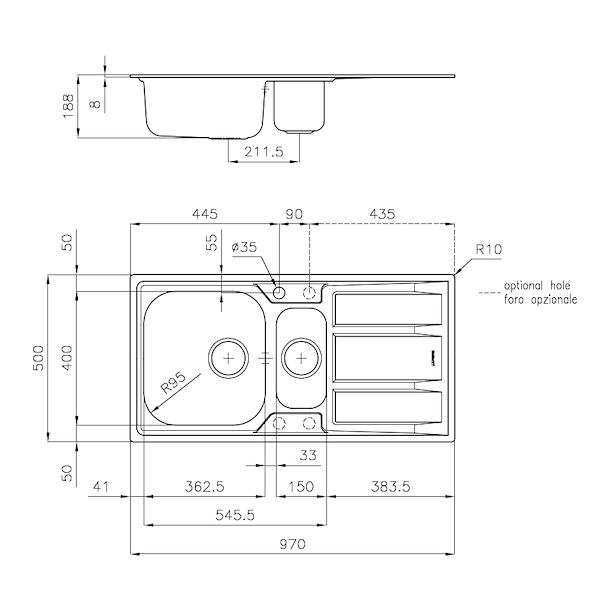 Spülbecken FM Marine