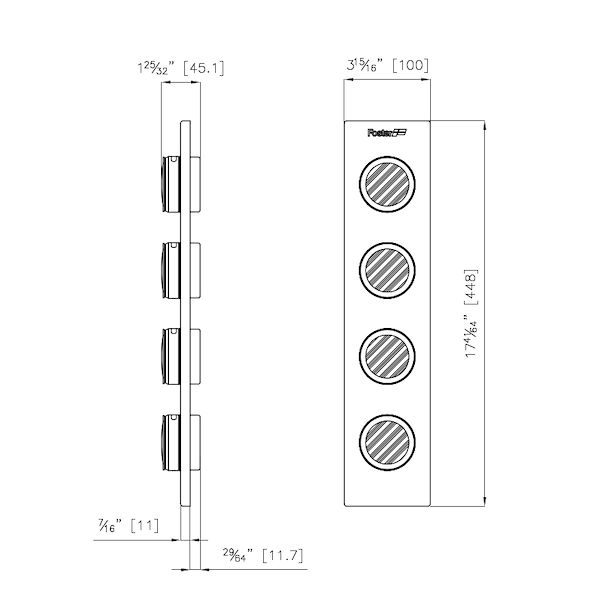 Set von 4 Gewürzhaltern
