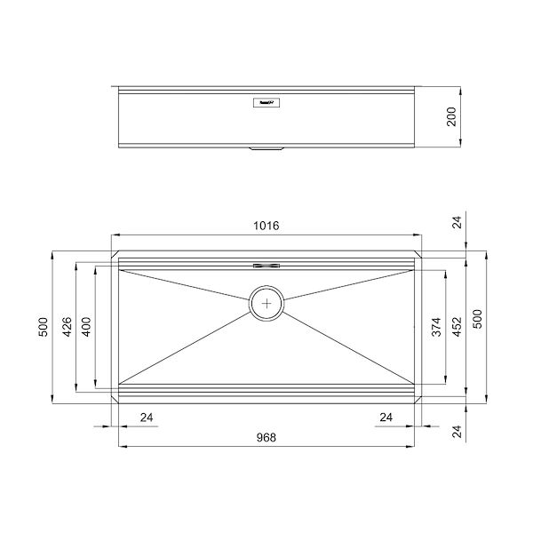 Spülbecken Foster Milano