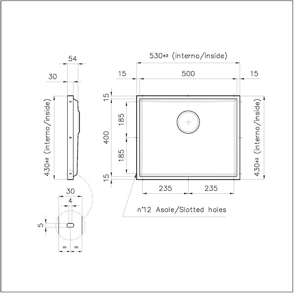 Spülbecken Phantom Base Gold