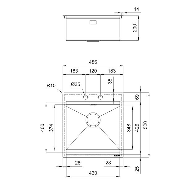 Spülbecken Milanello Workstation