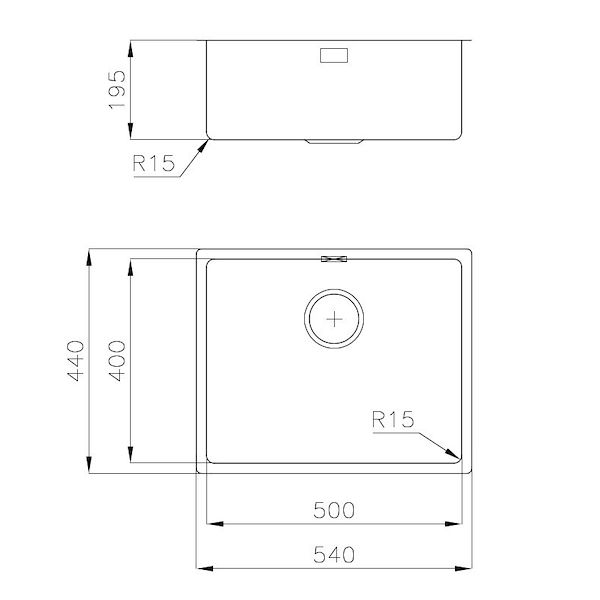 Spülbecken KE Aufliegend I Flächenbündig