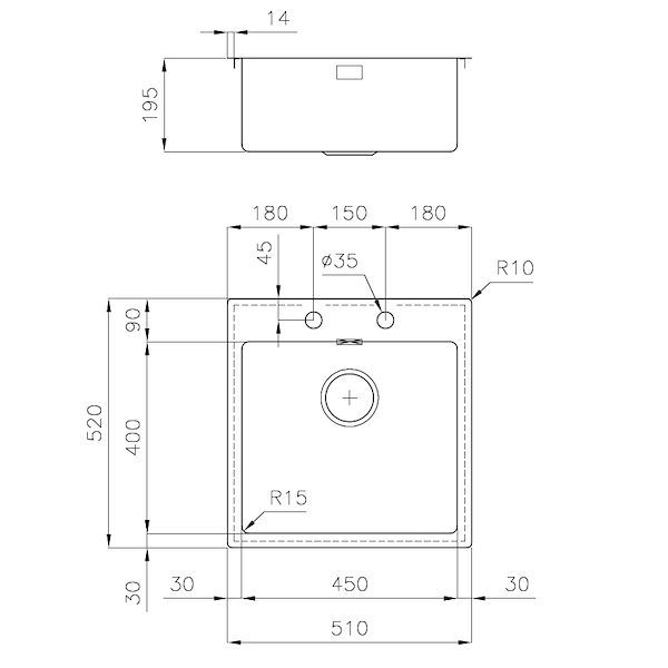 Spülbecken KE Vintage