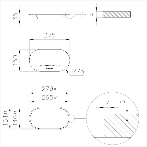 Kochfeld Touch Control Modular Induction