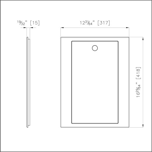 Schneidebrett Twin aus HPDE