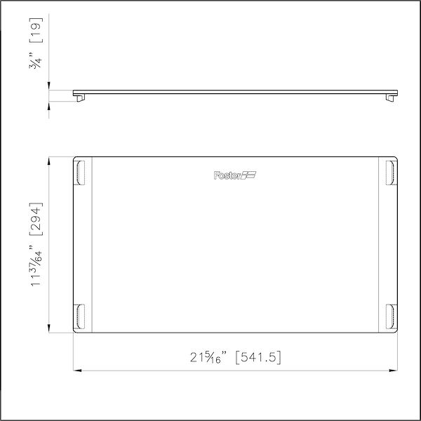 Schneidebrett aus Glas