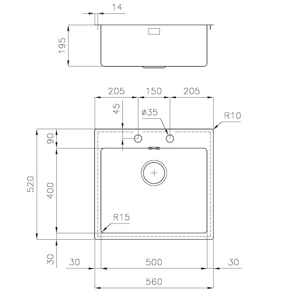 Spülbecken KE Vintage