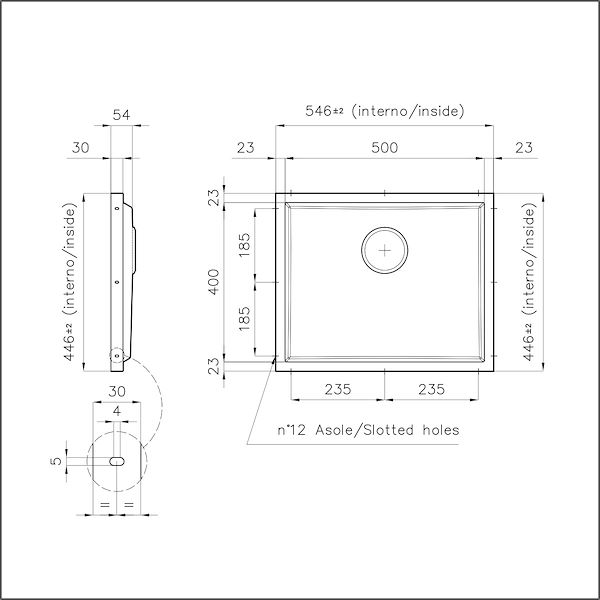 Spülbecken Phantom Base Copper