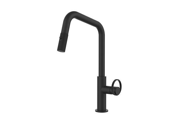 Mischbatterie Ring Matt Black
