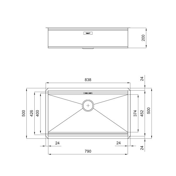 Spülbecken Foster Milano