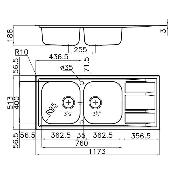 Spülbecken Foster Marine