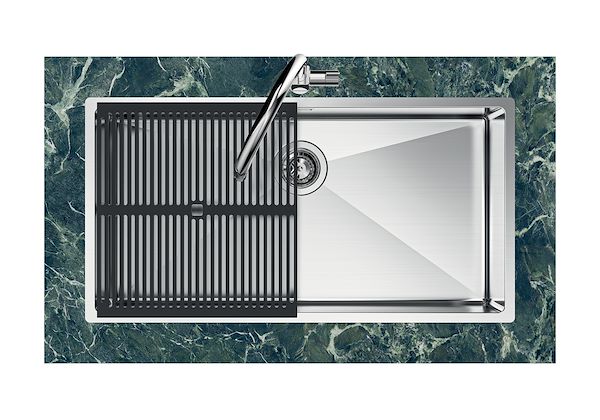 Spülbecken Quadra R12 Brandy Fumè