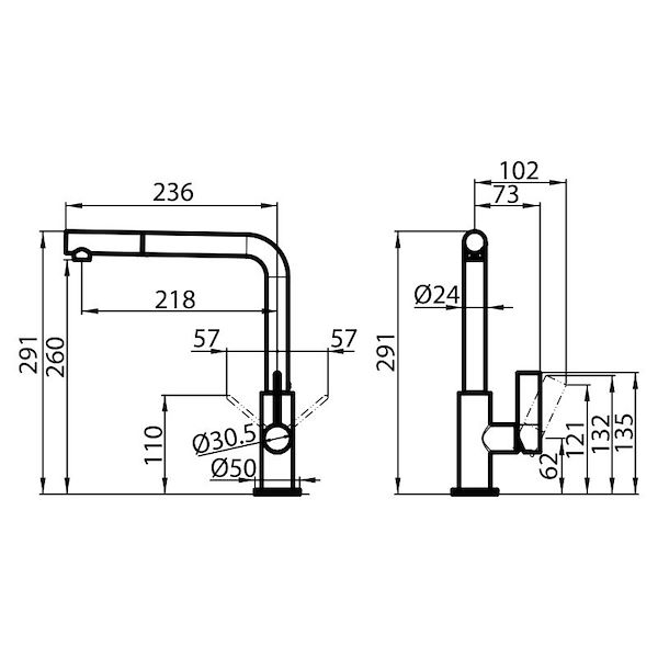 Mischbatterie Omega Plus