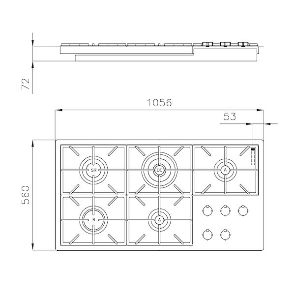 Kochfeld Foster Milano