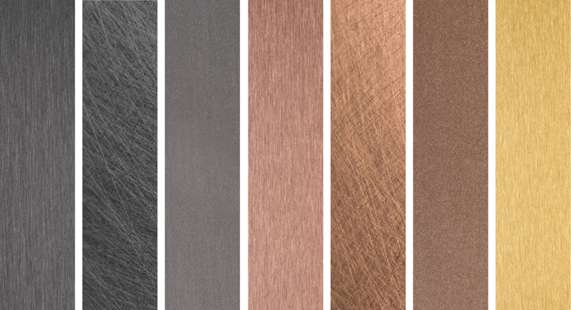 Die Oberflächen des Stahls