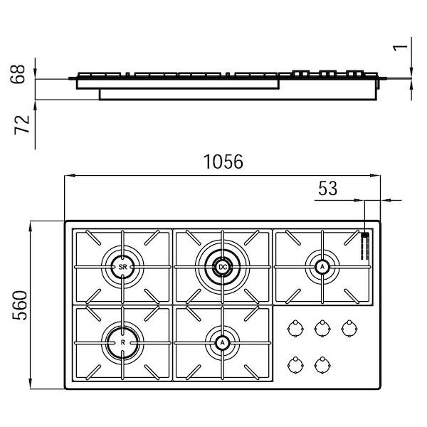 Kochfeld Foster Milano