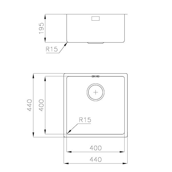 Spülbecken KE - R15 Vintage