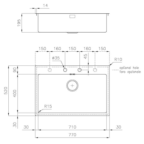 Spülbecken KE Vintage