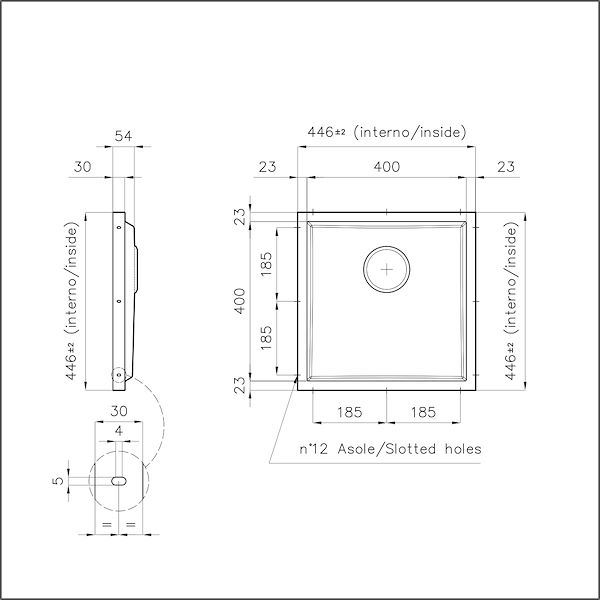 Spülbecken Phantom Base Copper