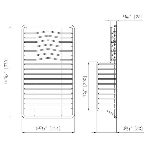 Tellerkorb aus Edelstahl
