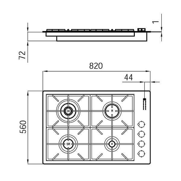 Kochfeld Foster Milano