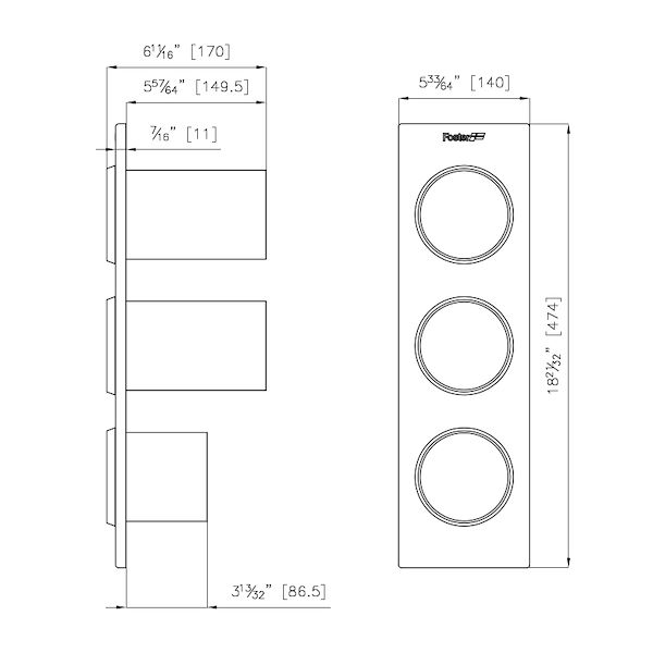 Set von 3 Flaschenhaltern