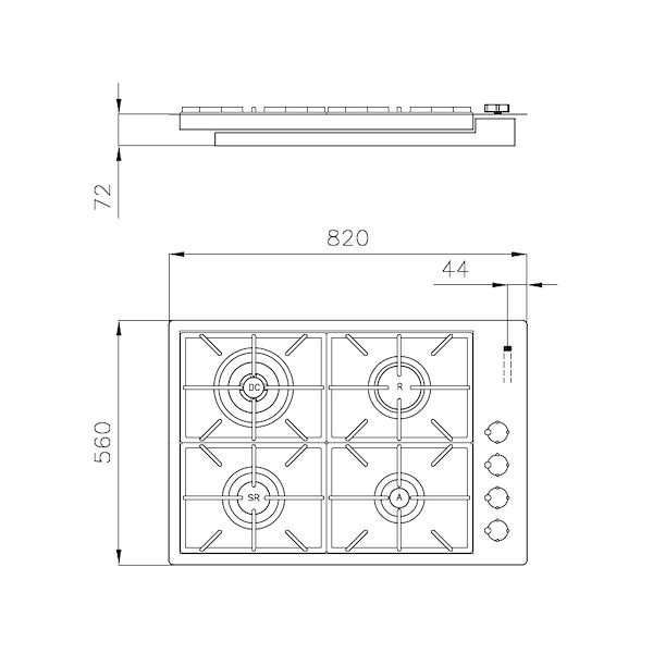 Kochfeld Foster Milano